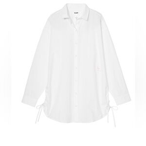 PINK Cotton Poplin Cover-Up shirt